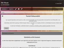 Tablet Screenshot of elitforum.info